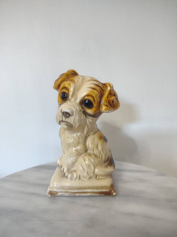Vertederend vintage honden spaarpotje – schattige blikvanger