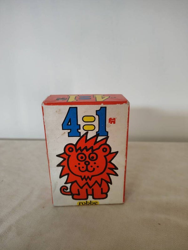 Vintage Jumbo 4=1 Robbe kleuterkwartet – kleurrijke jaren 70 nostalgie