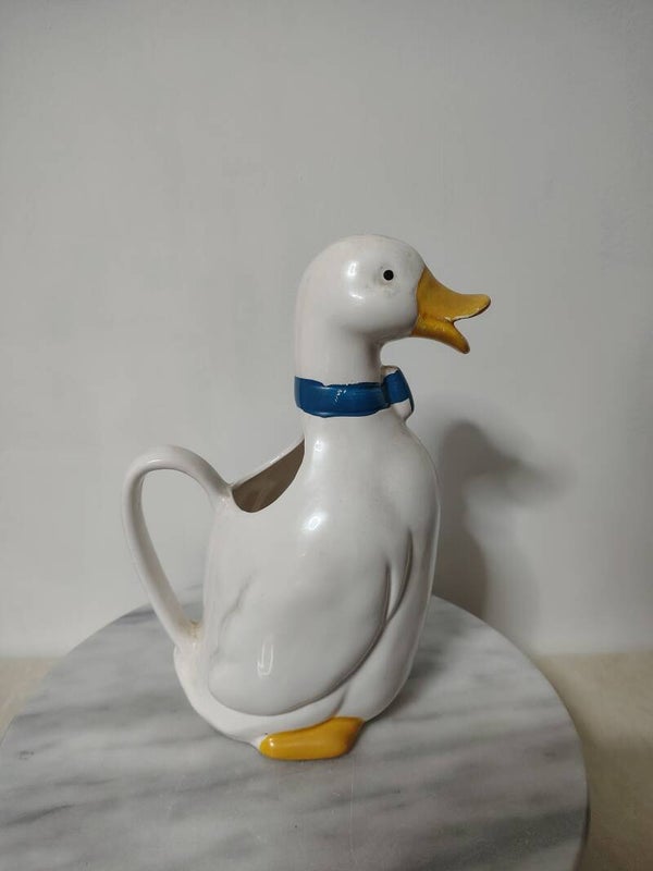 Vintage eend schenkkan – keramiek – 24 cm