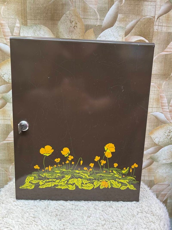 Brabantia medicijnkastje vintage boterbloemmotief