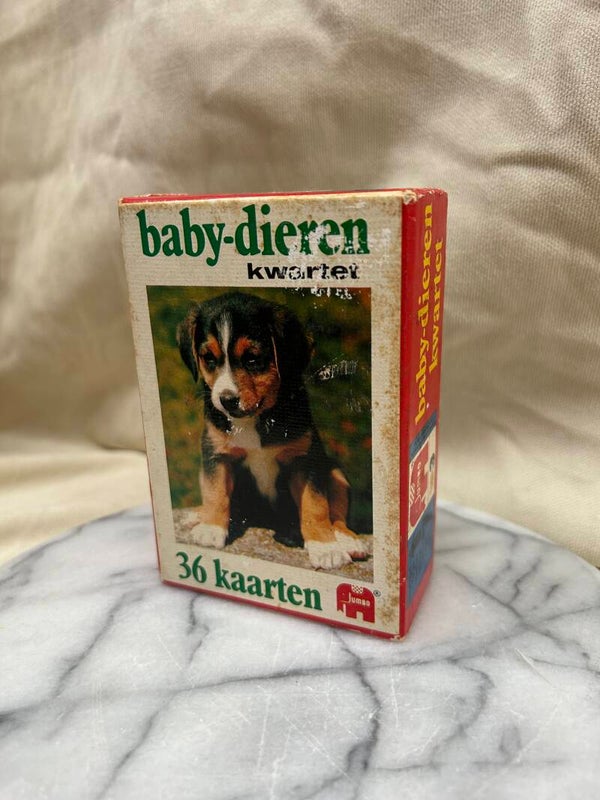 🐣 Vintage Jumbo Baby-Dieren Kwartet – Jaren ’80