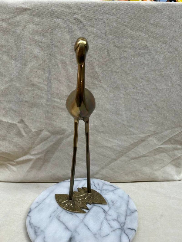 Vintage messing flamingo beeld