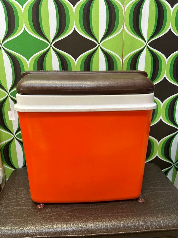 Curver oranje koelbox 70’s