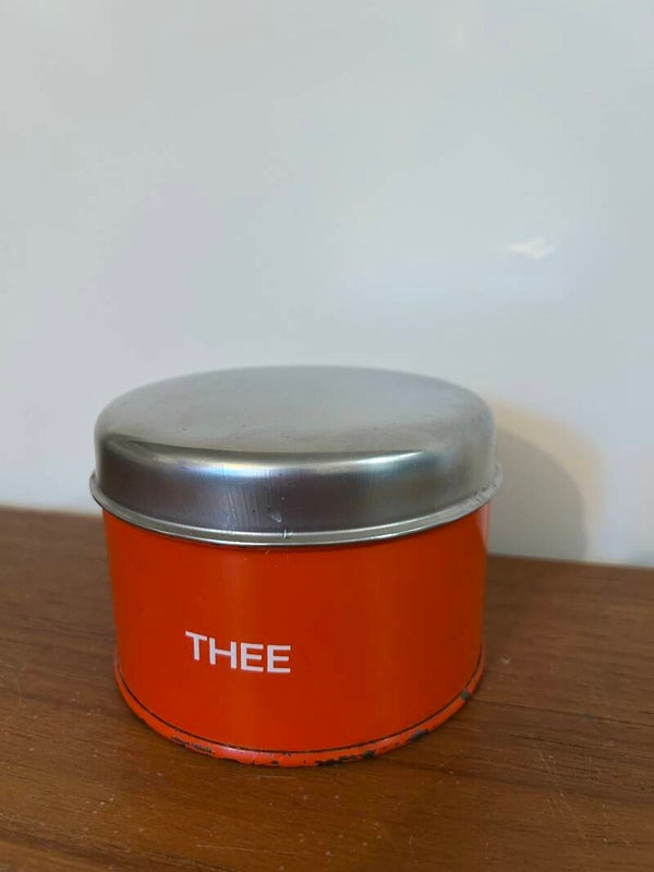 Brabantia theeblik oranje 70’s