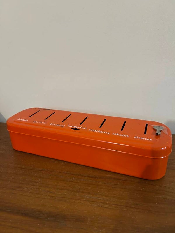 Brabantia oranje Spaarblik 70’s