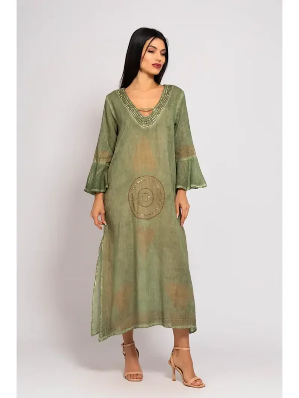 Long sleeve midi kaftan