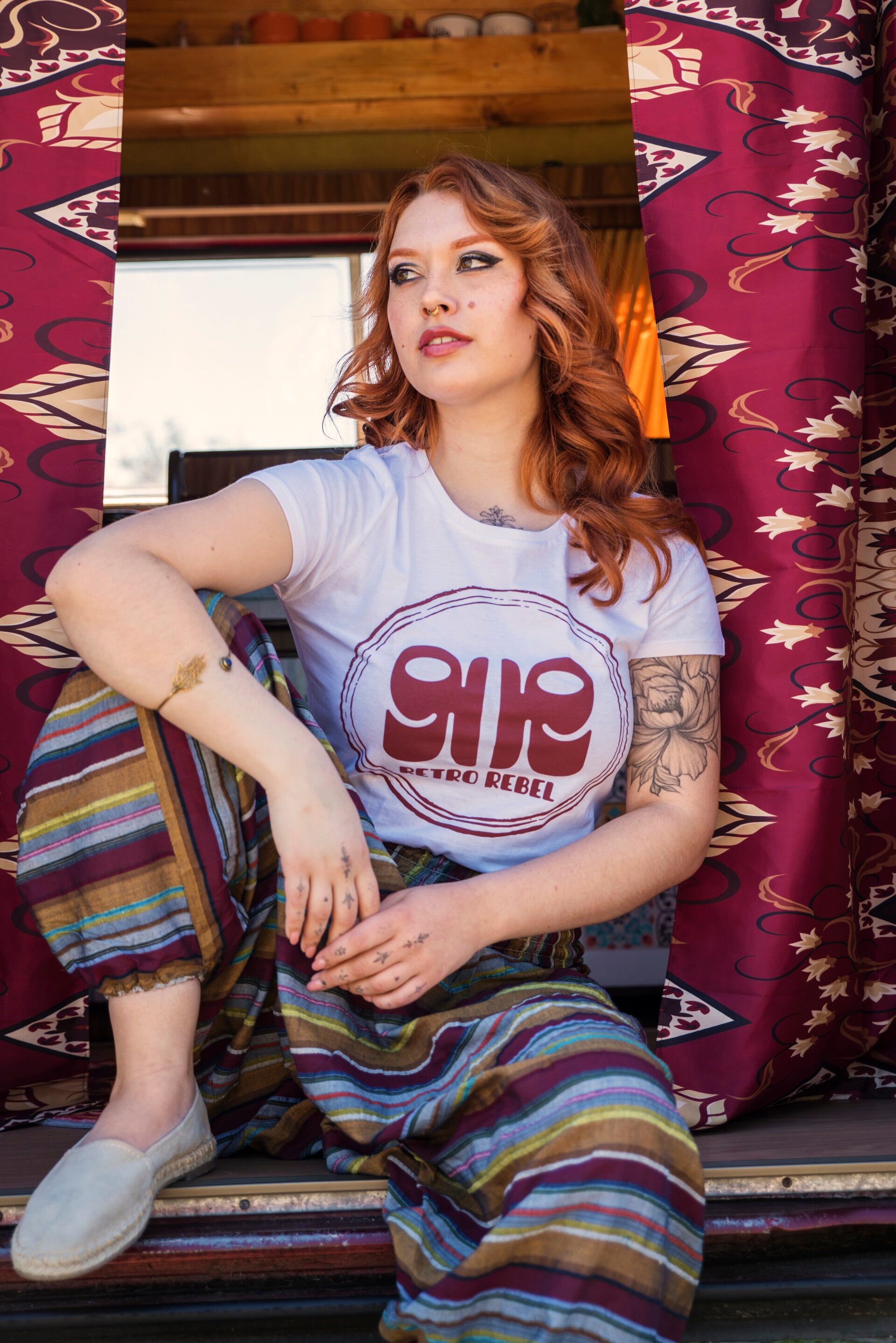 Retro Rebel Top of T-shirt