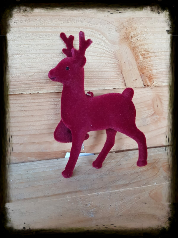 Hanger hert bordeaux