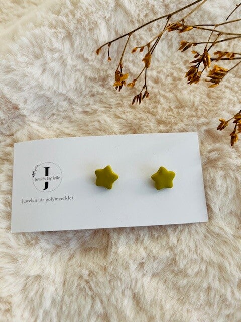 Kinderoorbel ster limoen