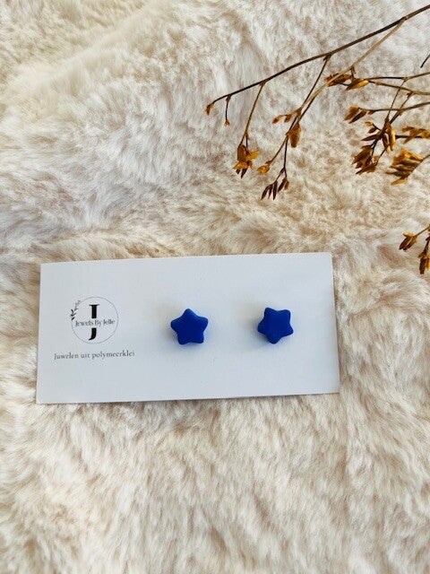 Kinderoorbel ster blauw