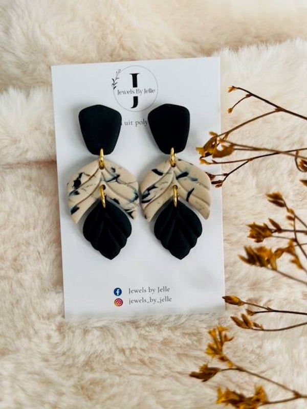 Vera zwart/beige