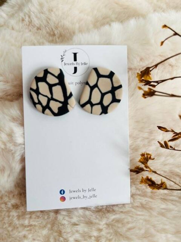 Lucille zwart/beige