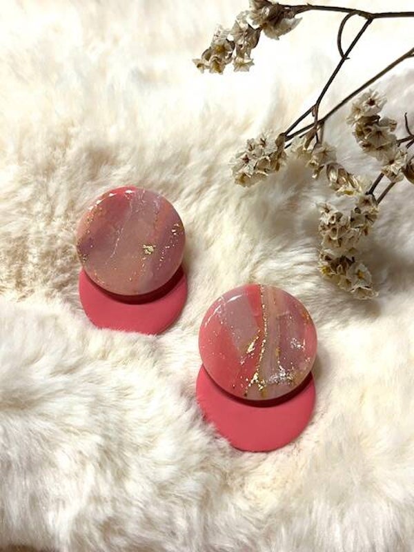 Mila fuchsia/marmer roze