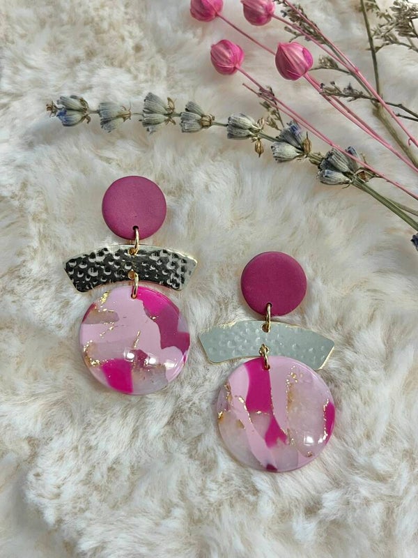 Eloïse berry roze/marmer