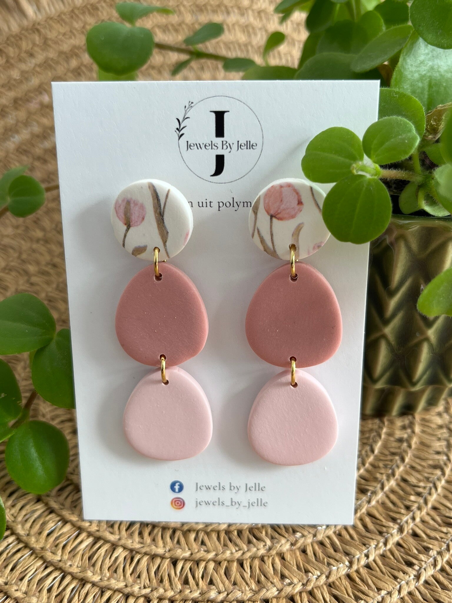 Cézanne roze bloemenprint