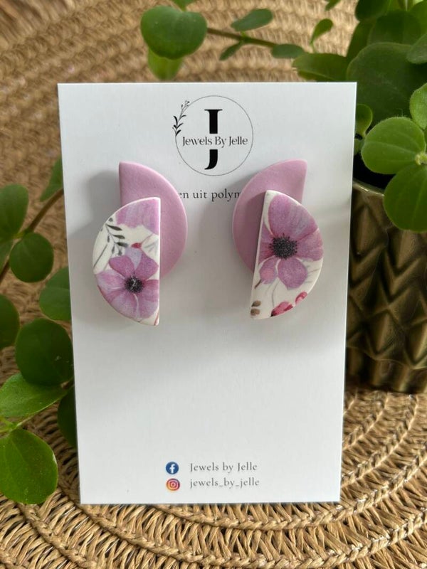 Odette lila bloemenprint