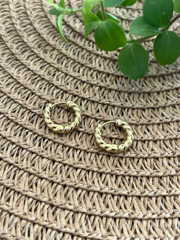Hoops stainless steel 'Chunky Twist'