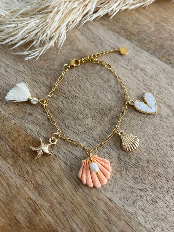 Armband shell peach