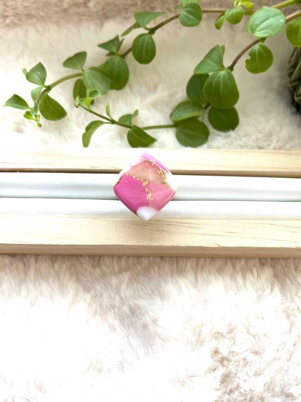 Ring roze marmer