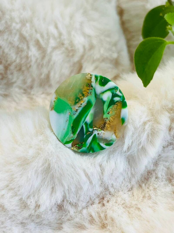Ring groen marmer