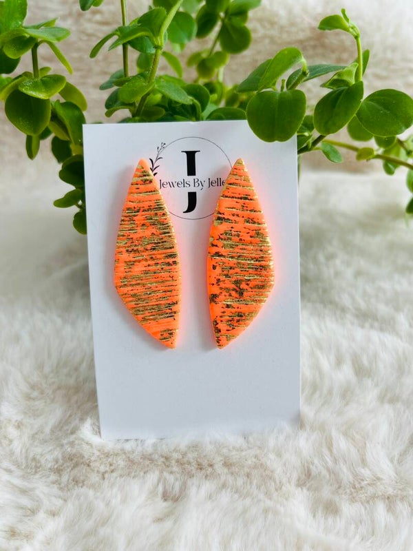 Annie neon oranje/goud