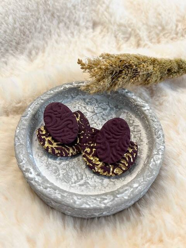 Isabelle burgundy goud