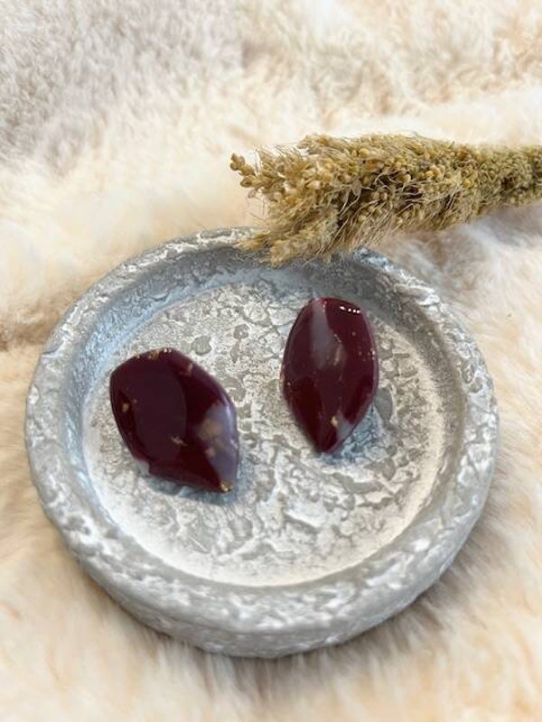 Noor burgundy marmer