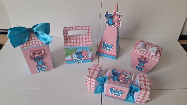 Kit 10/30/50 de souvenirs - Boîte de Milk, Pyramide, Bonbons, Sac et Sushi -Monté ou Semi monté