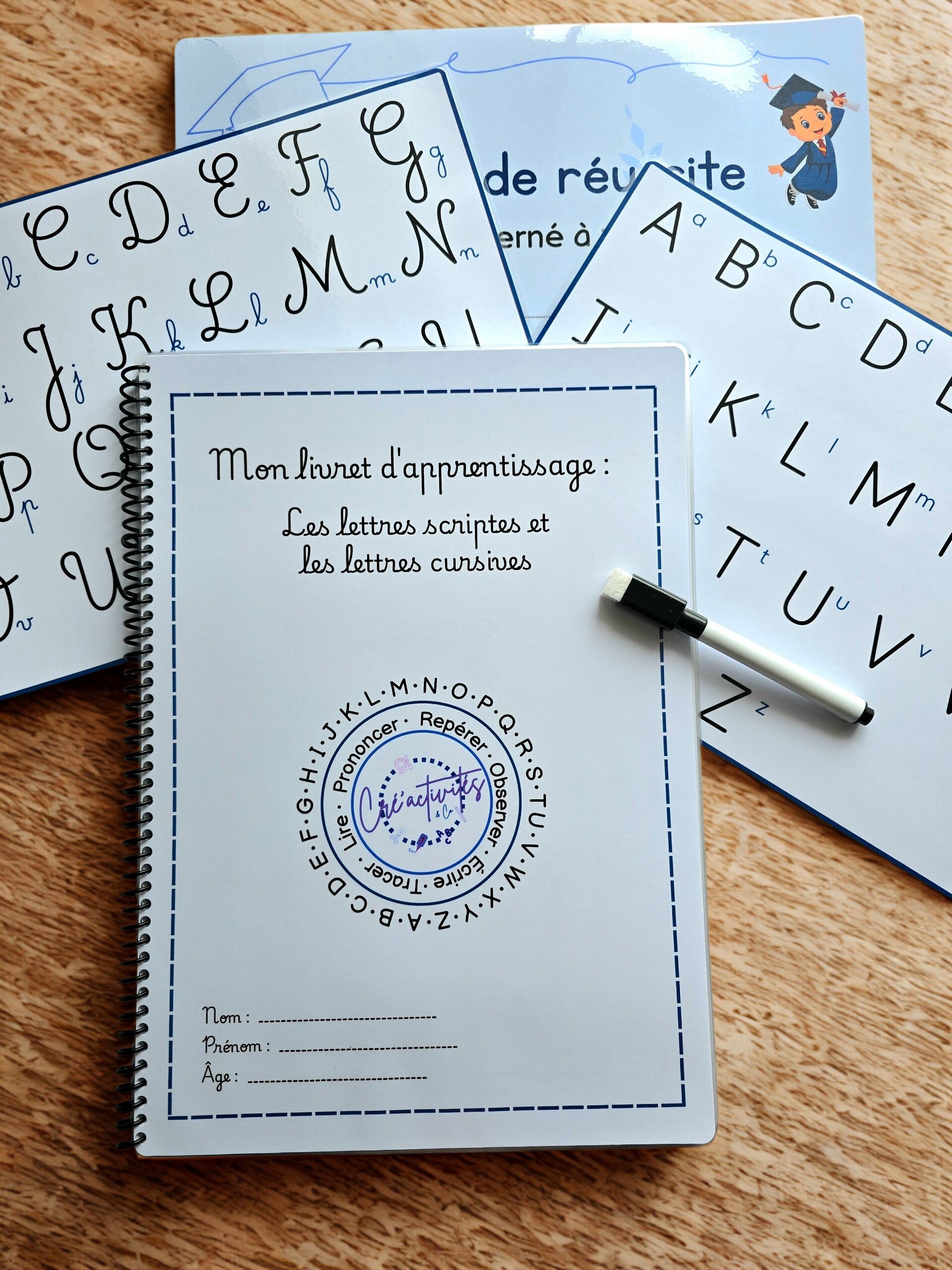 Livret :  Lettres scriptes et cursives