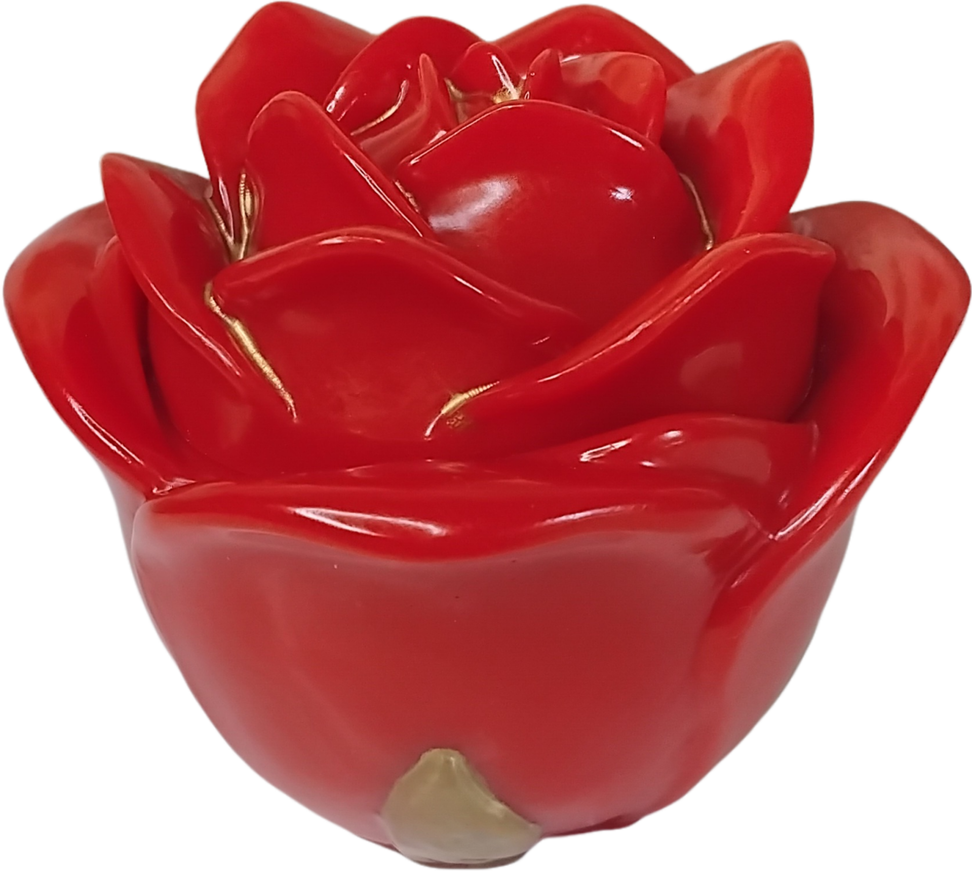 Boîte "Rose" rouge et or