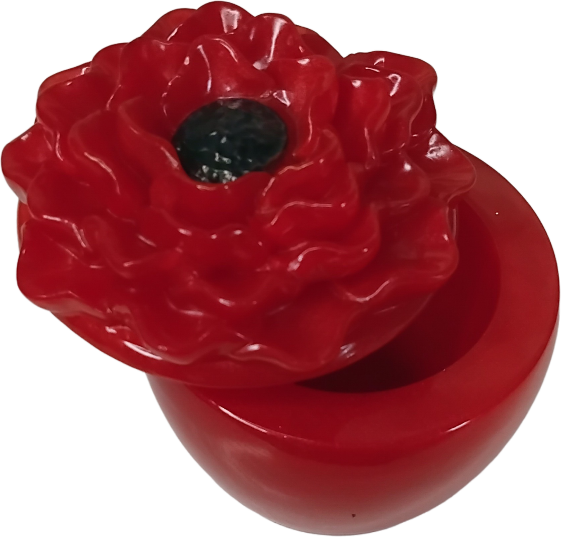 Boîte fleur PM (petit modèle) rouge