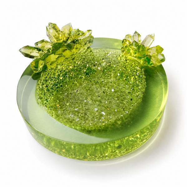 Vide poche cristal 💎 vert peridot