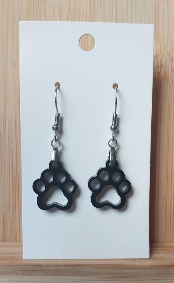 Boucles d'oreilles pattes de chat