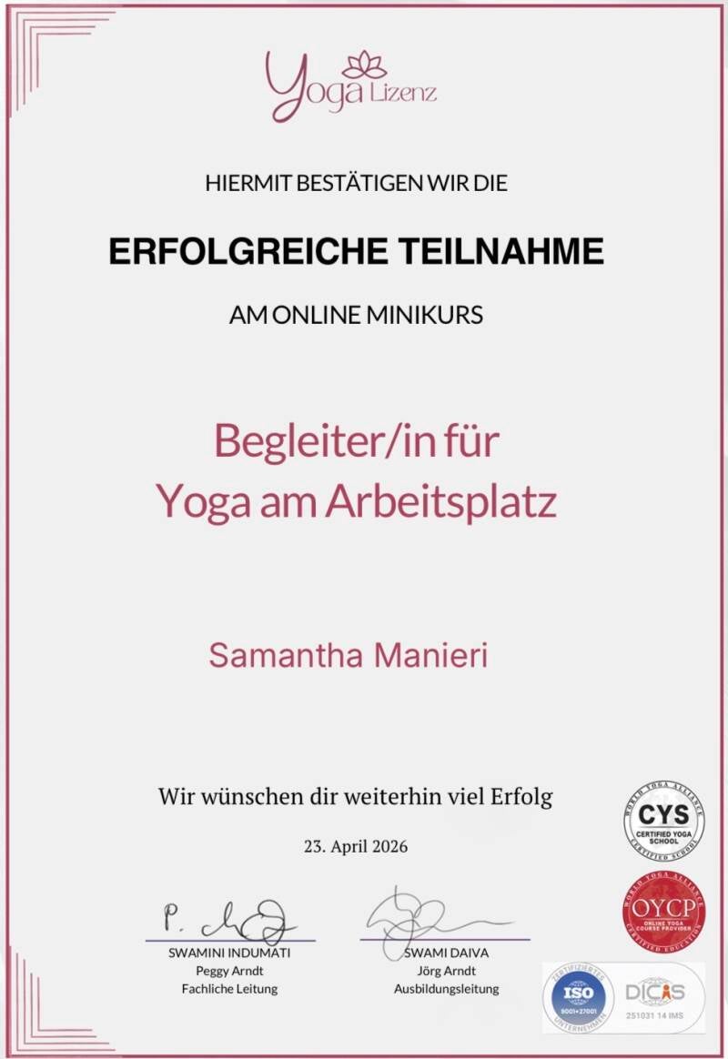 Yoga am Arbeitsplatz 