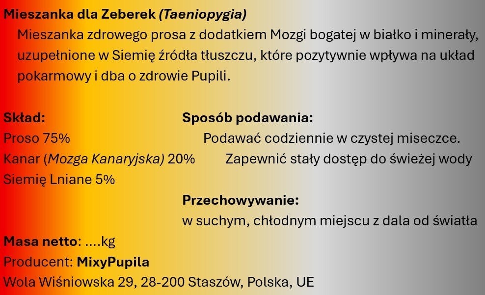 Mieszanka MixyZeberka 1 kg