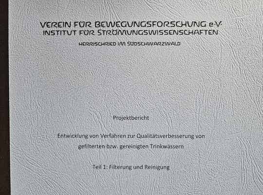 Projektbericht 3 Trinkwasser-verbesserung I Filterung u. Reinigung