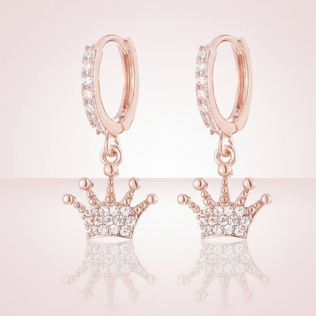 Pendientes argollas de corona