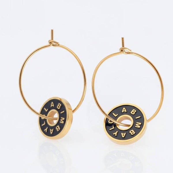 Pendientes argollas minimalistas doradas