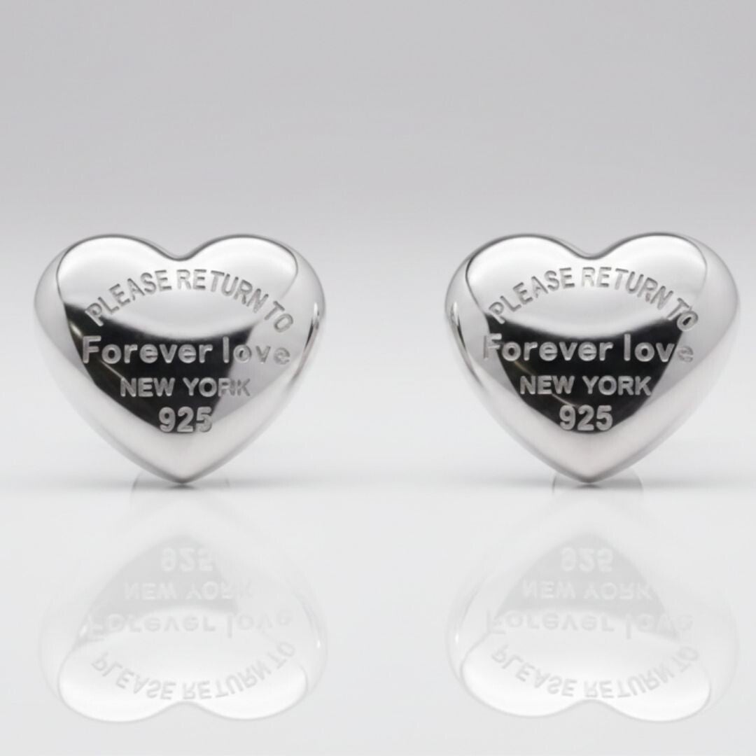 Pendientes minimalistas de corazón T&C