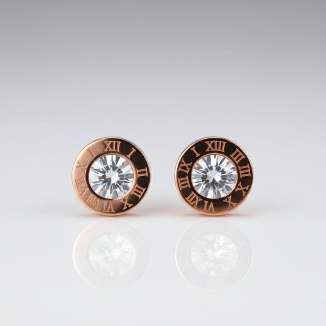 Pendientes de números romanos.