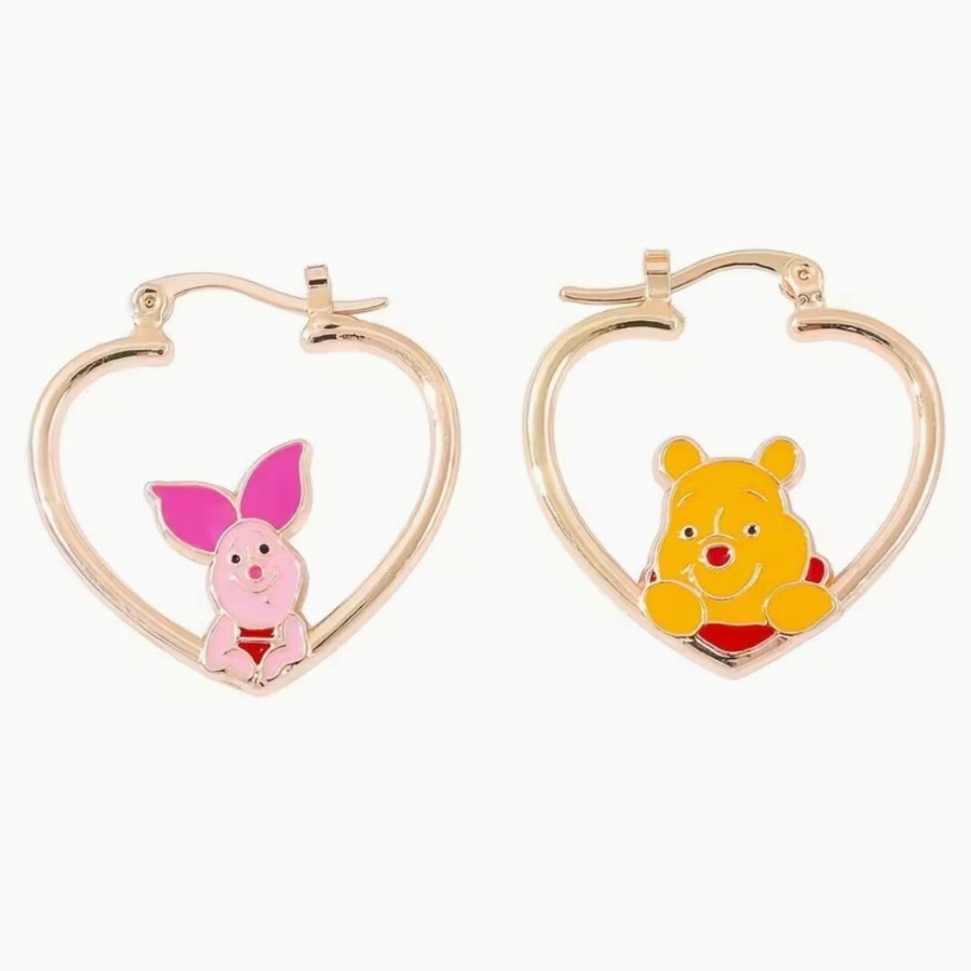 Pendientes corazones Winnie Pooh
