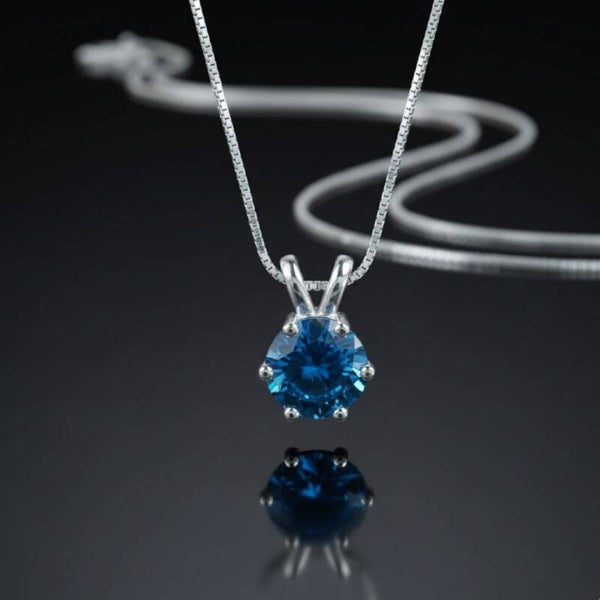 Collar cristal austriaco azul