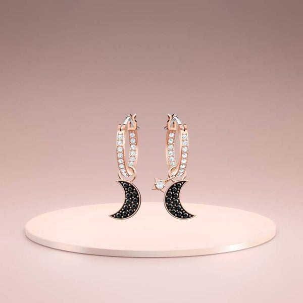 Pendientes aros de luna