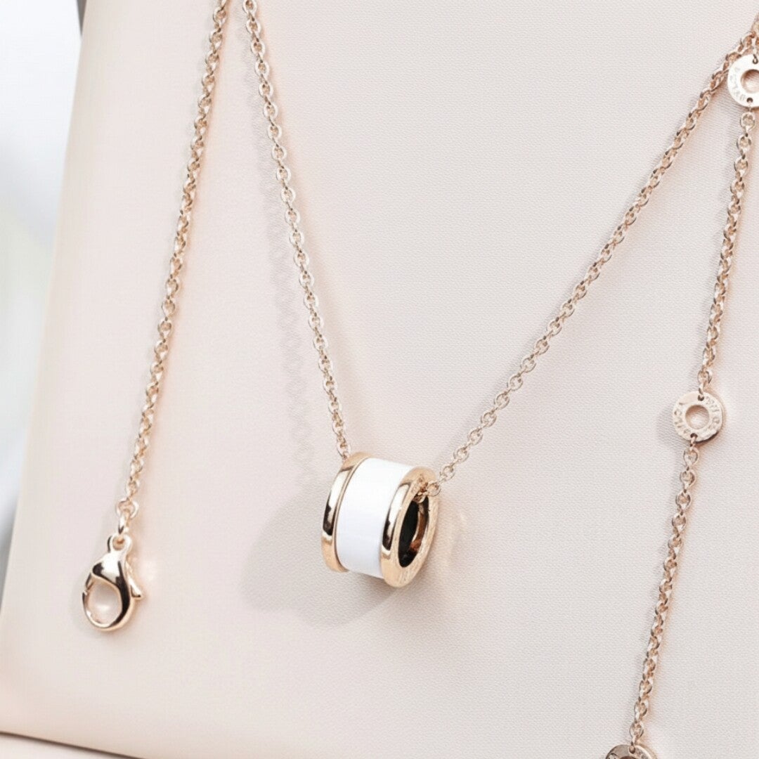 Collar rosa gold anillo BLGRY