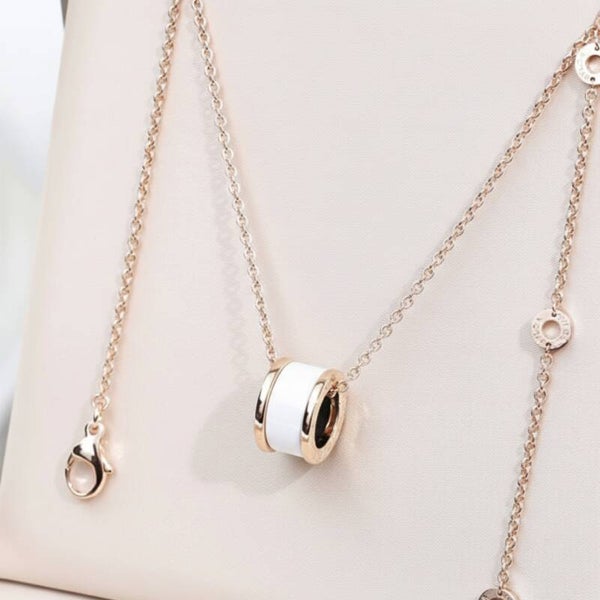 Collar rosa gold anillo BLGRY