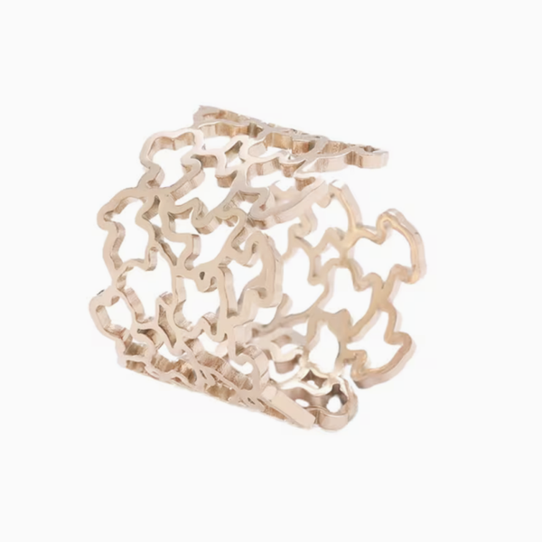 Anillo oso rosa
