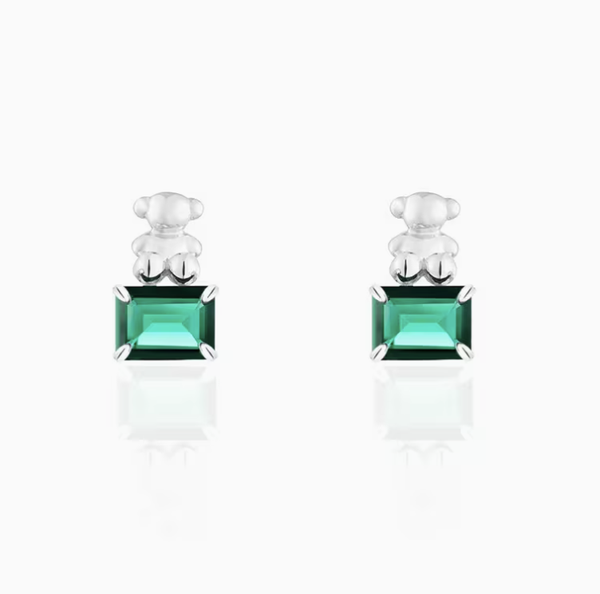 Conjunto  piedra verde oso 3D