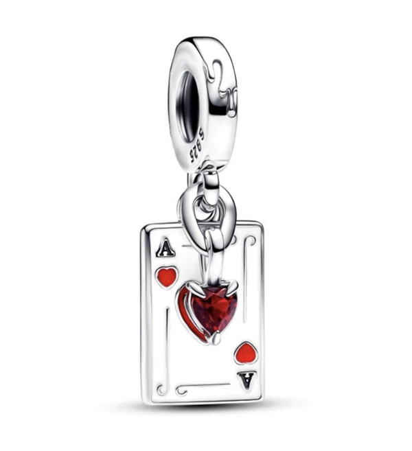 Charm carta As de corazón