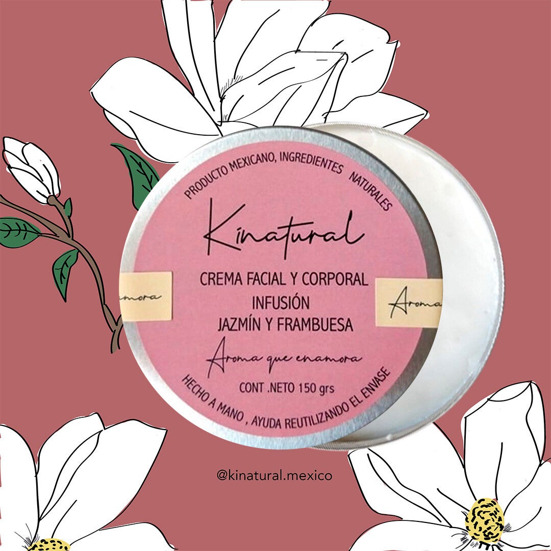 Crema corporal infusión de jazmín y frambuesa