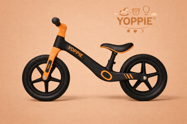 YOPPIE® Loopfiets oranje-zwart